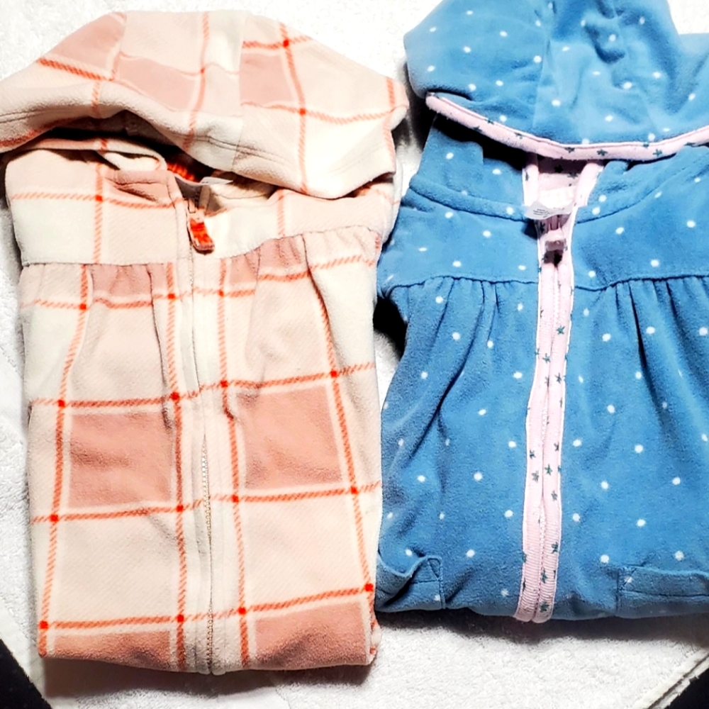 Four fleece sleepers